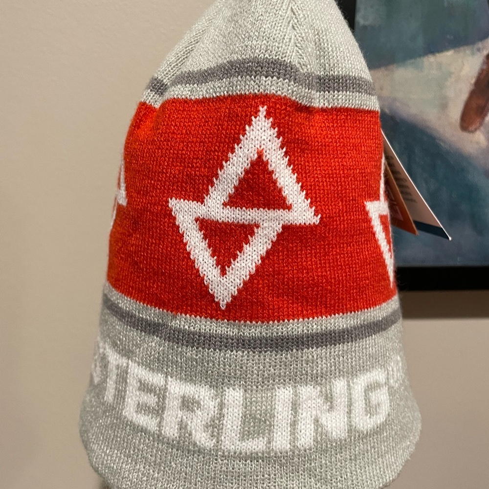 Locale Outdoor knit beanie with Sterling logo. NWT. 100% acrylic. O/S